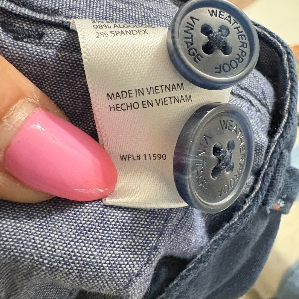 Weatherproof Vintage Men's Blue Patterned Shorts Hawaiian Flower Design Sz 36 - Picture 11 of 12